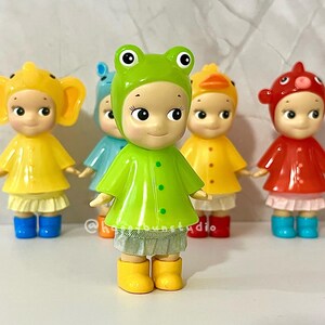 Skirts for Sonny Angel Raincoat Series | Clothing | Doll Figurine Collectible | Sonny Angel Smiski Clothing | Ruffled Skirt | Bottoms only Sage