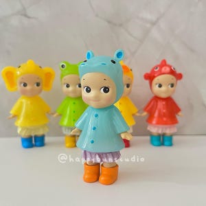Skirts for Sonny Angel Raincoat Series | Clothing | Doll Figurine Collectible | Sonny Angel Smiski Clothing | Ruffled Skirt | Bottoms only Grape