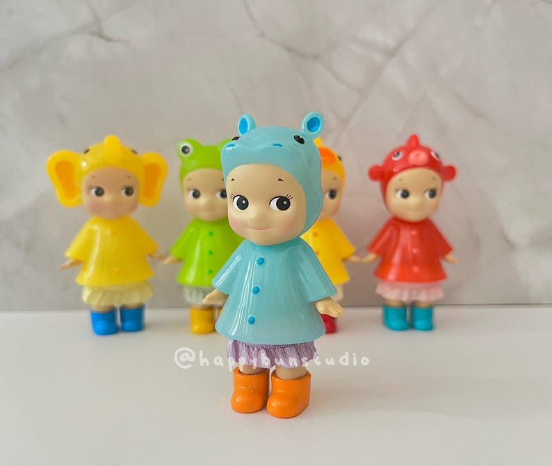 Skirts for Sonny Angel Raincoat Series | Clothing | Doll Figurine Collectible | Sonny Angel Smiski Clothing | Ruffled Skirt | Bottoms only Grape