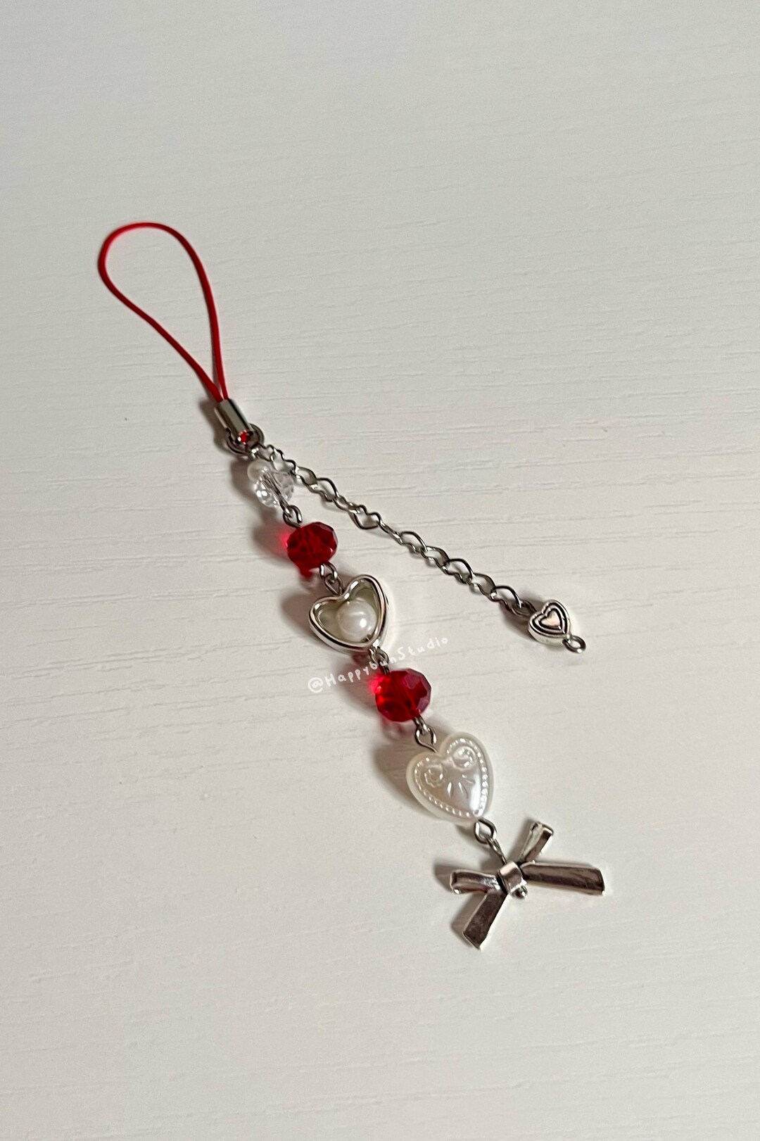 Love Phone Strap - Red