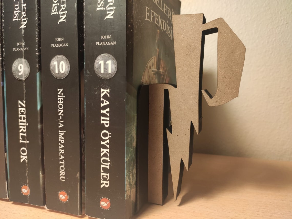 Harry potter bookends Wooden bookends Metal bookends Etsy