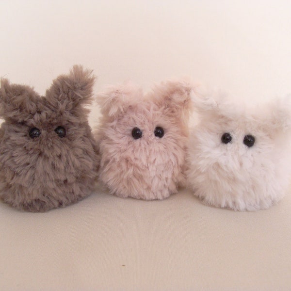 Worry pet mini, Anxiety stuffed animal, Stress ball  fluffy bunny, Crochet anxiety ball, Squishy fidget ball Fidget toy, Pocket Pets