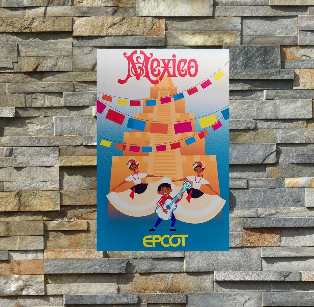 PP097 Disney EPCOT Mexico Pavilion Poster - Etsy