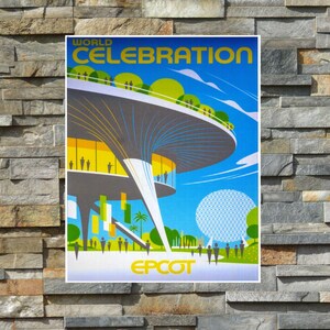 PP073 Disney EPCOT World Celebration Park Poster