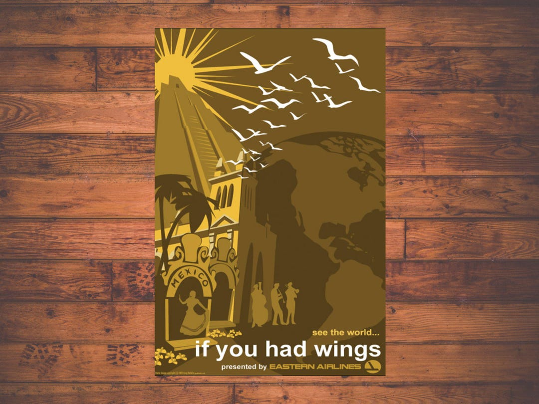 PP194 If You Had Wings Attraction Ride Poster - Etsy