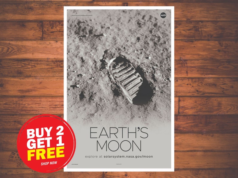 NASA Space Earth/'s Moon Footprint 9057