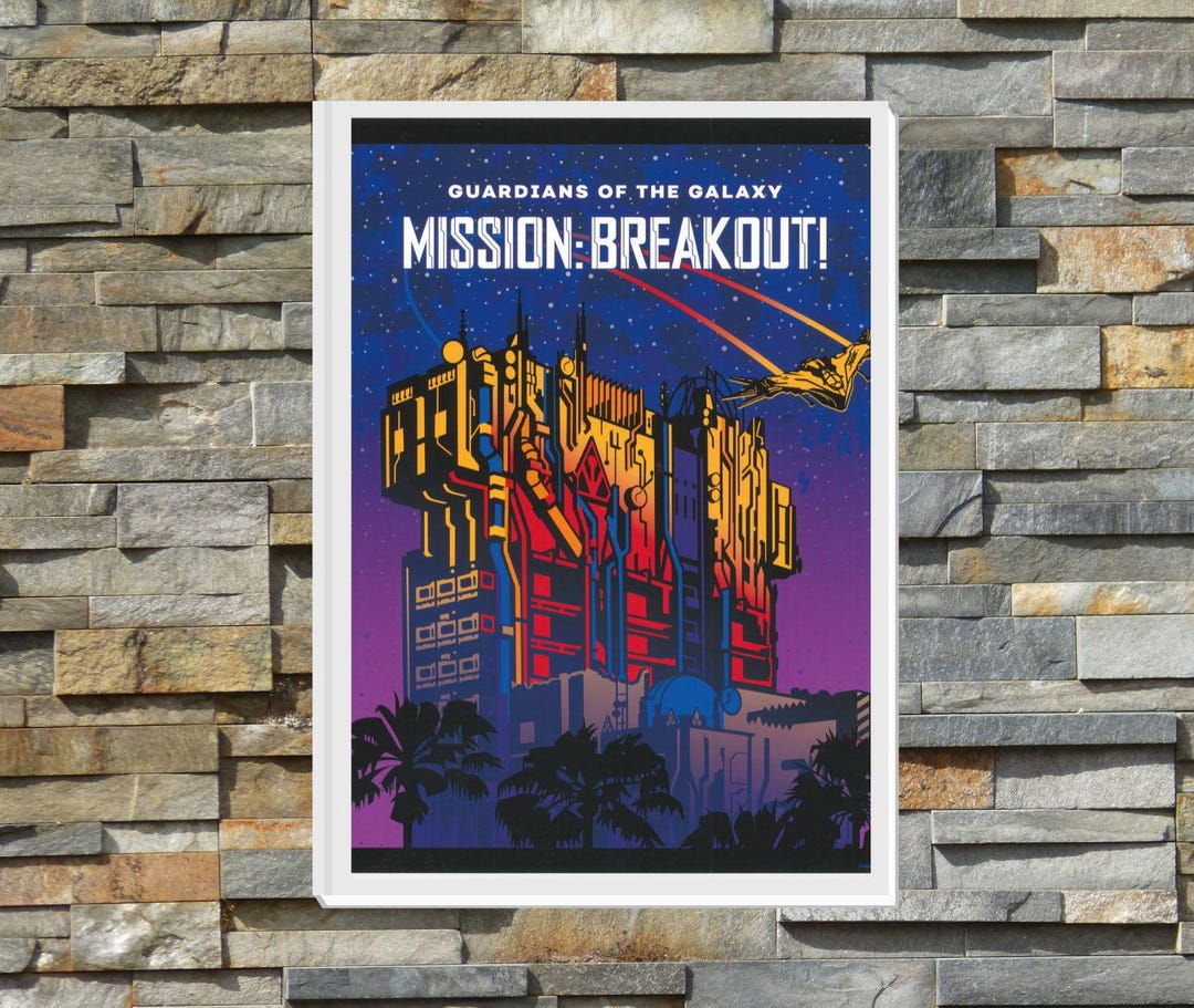 PP109 Disney Mission Breakout Ride Poster - Etsy