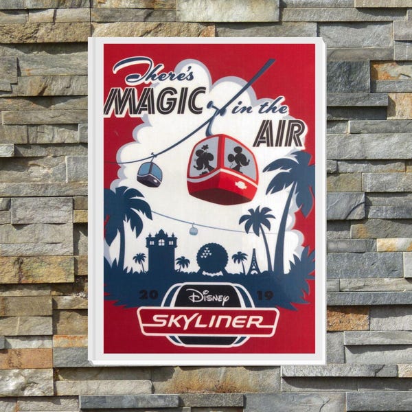 PP152 Disney Skyliner Ride Poster