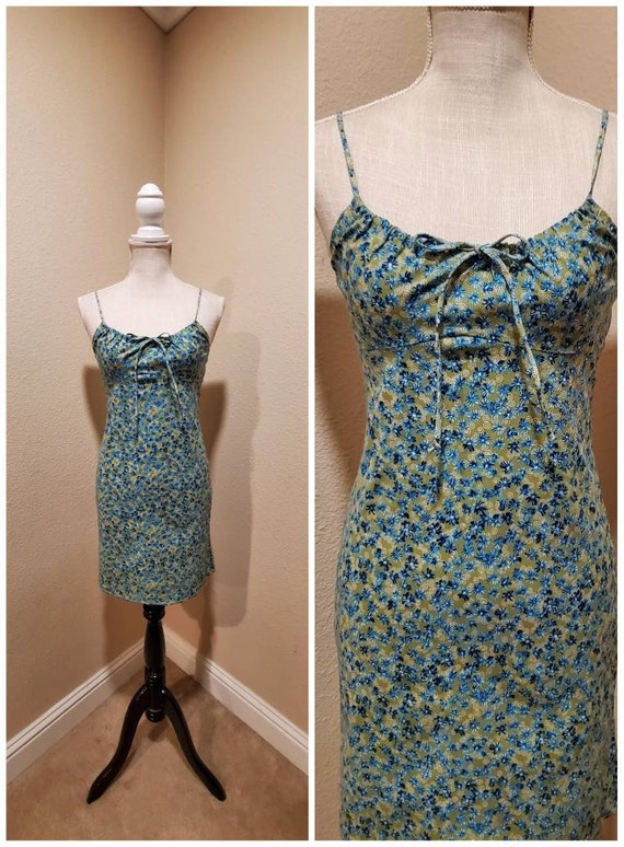 Exit Vintage 90s 1990s deadstock floral sun dress… - image 2