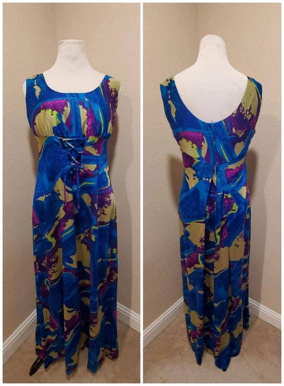 Vintage 40” bust  1XL Gorgeous 60s 70s psychedeli… - image 1