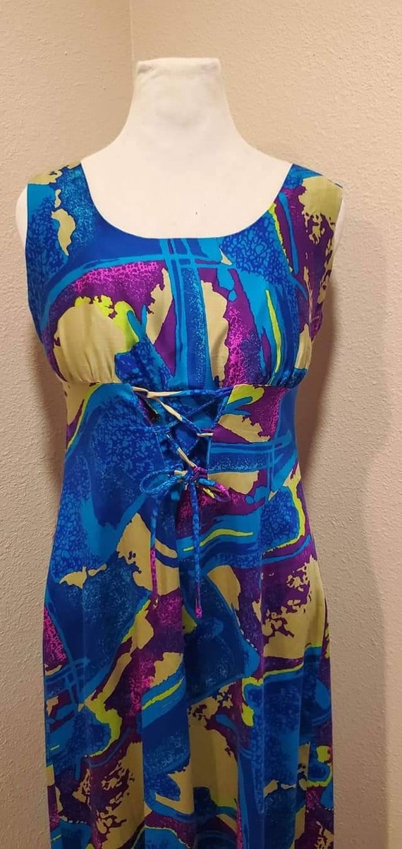 Vintage 40” bust  1XL Gorgeous 60s 70s psychedeli… - image 3