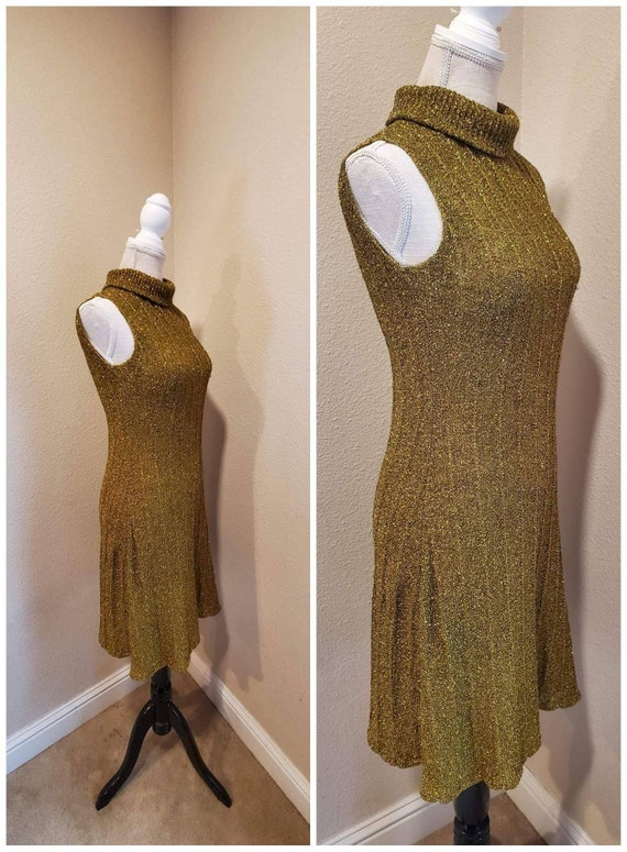 As is*wounded Vintage 60s kimberly olive green sl… - image 2