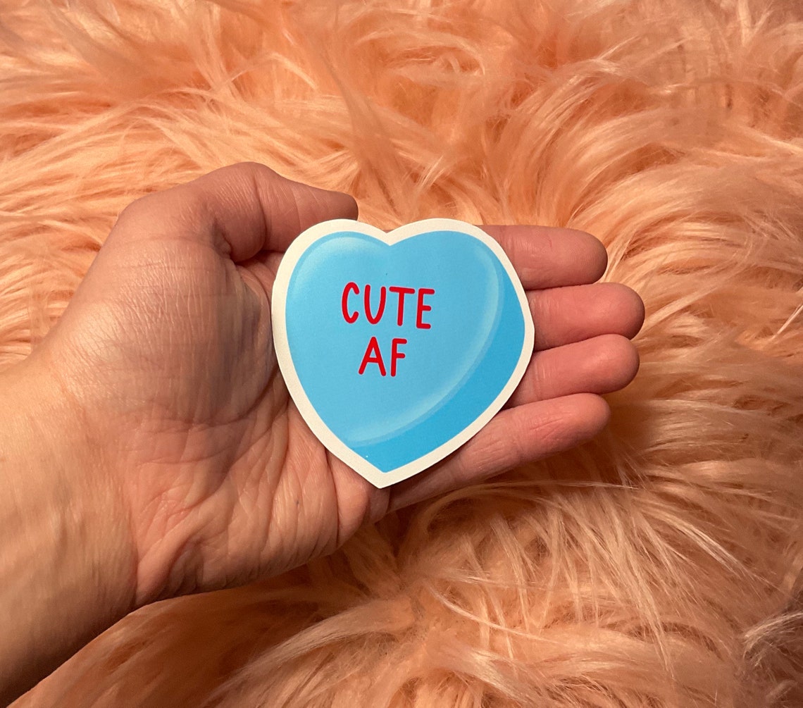 Conversation Heart Stickers Conversation Heart Candy Heart Etsy