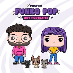 Benutzerdefinierter Funko Pop Charakter | Druckbare Kunst | Verwandeln Sie sich in einen Funko Pop | Personalisierte Funko Figur druckbare Kunst | Digitaler Download
