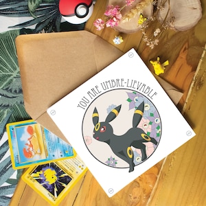 Poke Greetings Card - Birthday Card, Graduation, Congratulations, Valentines Day, Anniversary Card, Anime Gaming Nintendo Fan