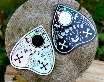 Poke Inspired Spooky Ouija Halloween Sticker Set! Scrapbooking, Gifts, Stocking Fillers, Holographic Decal Kawaii Anime stickers
