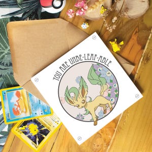 Carte de voeux Poke - carte d'anniversaire, remise des diplômes, félicitations, Saint-Valentin, carte d'anniversaire, fan de jeux animés Nintendo