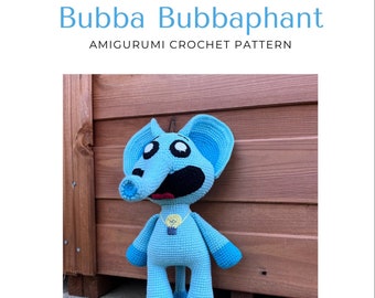 Crochet pattern Bubba Bubbaphant. Smiling Critters. Tutor crochet Bubba.