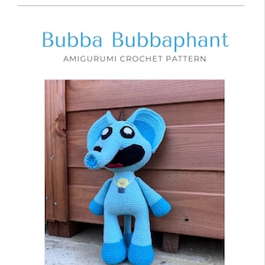 Crochet pattern Bubba Bubbaphant. Smiling Critters. Tutor crochet Bubba.