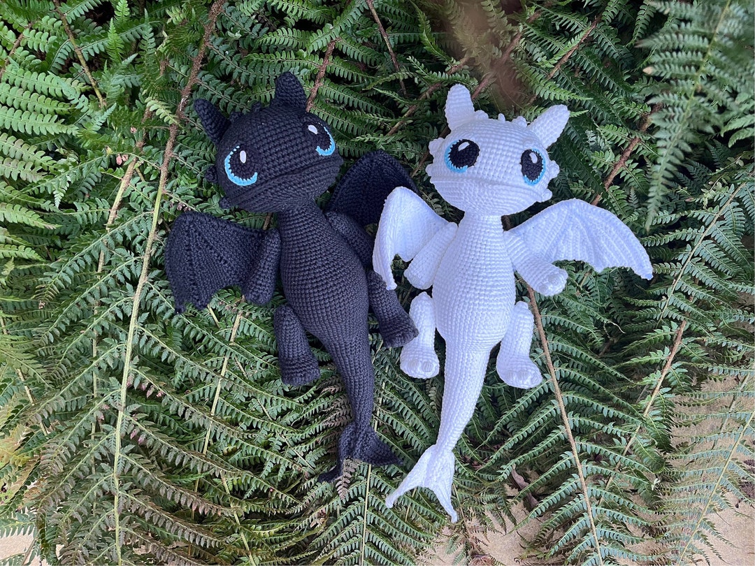 Crochet Toothless. Crochet Light Fury Doll. - Etsy