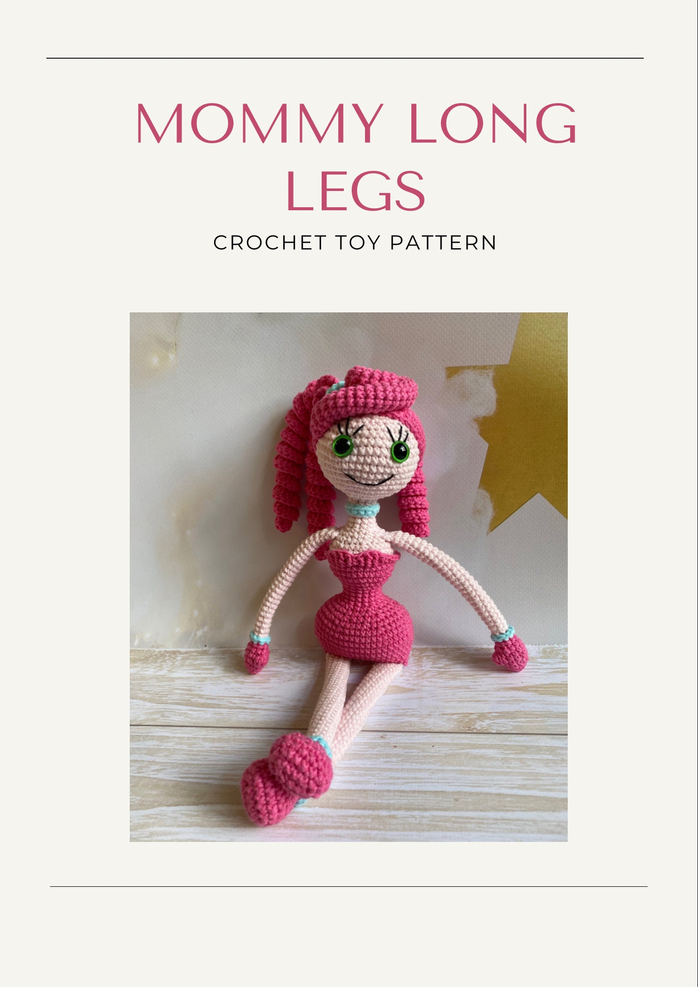 Mommy Long Legs Poppy Playtime 2 Huggy Wuggy 35 Cm Croche