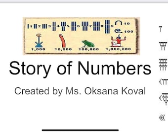 Story of Numbers - Geweldige les Montessori - afdrukbare pdf