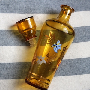 Vintage Italian Floral Decanter