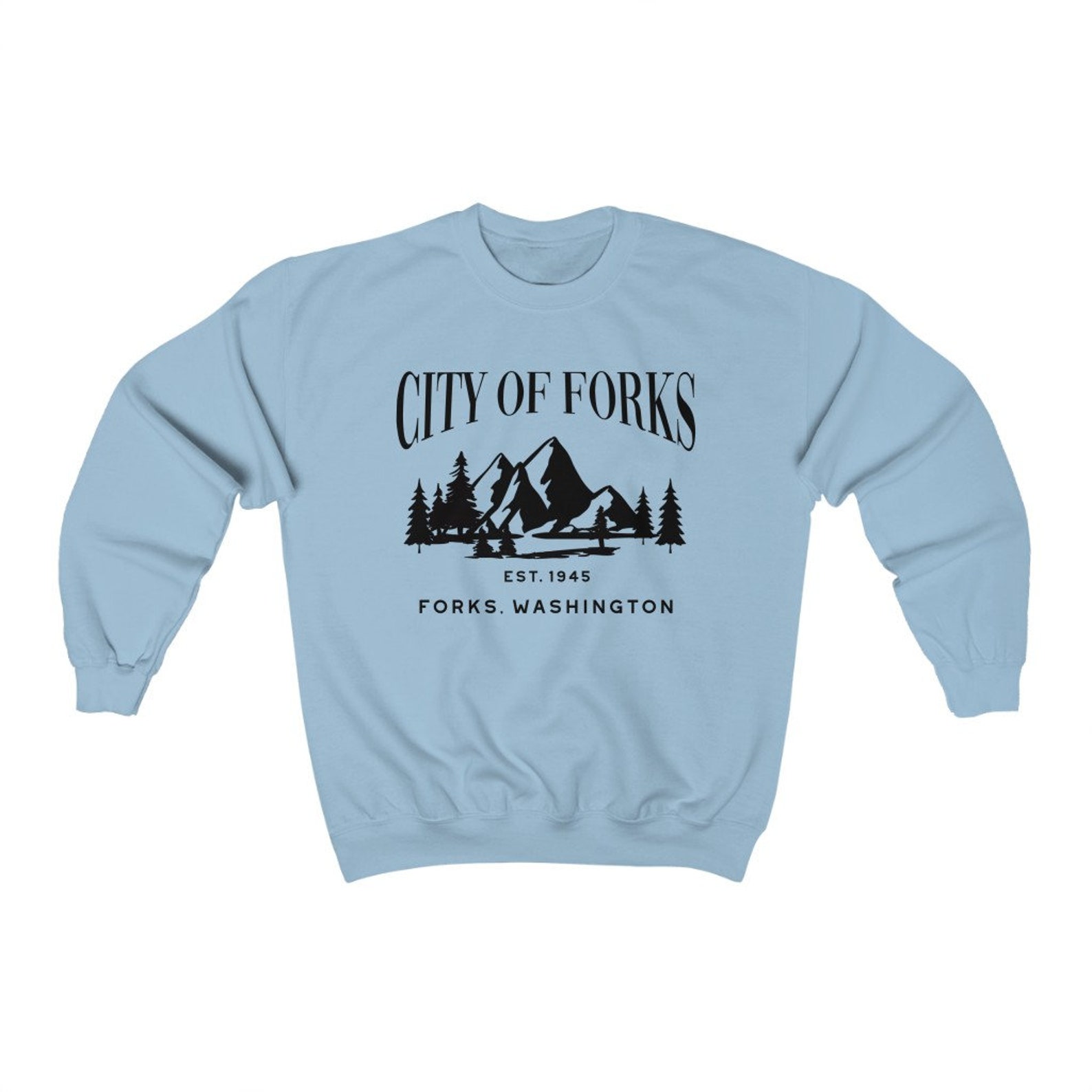 City of Forks Sweatshirt Forks Washington Forks Crewneck Etsy UK