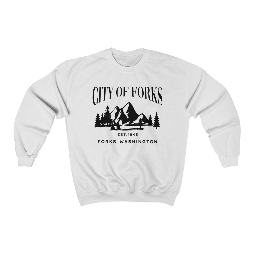 City of Forks Sweatshirt Forks Washington Forks Crewneck Etsy UK