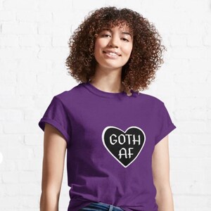 Goth AF Classic T-Shirt Unisex image 1