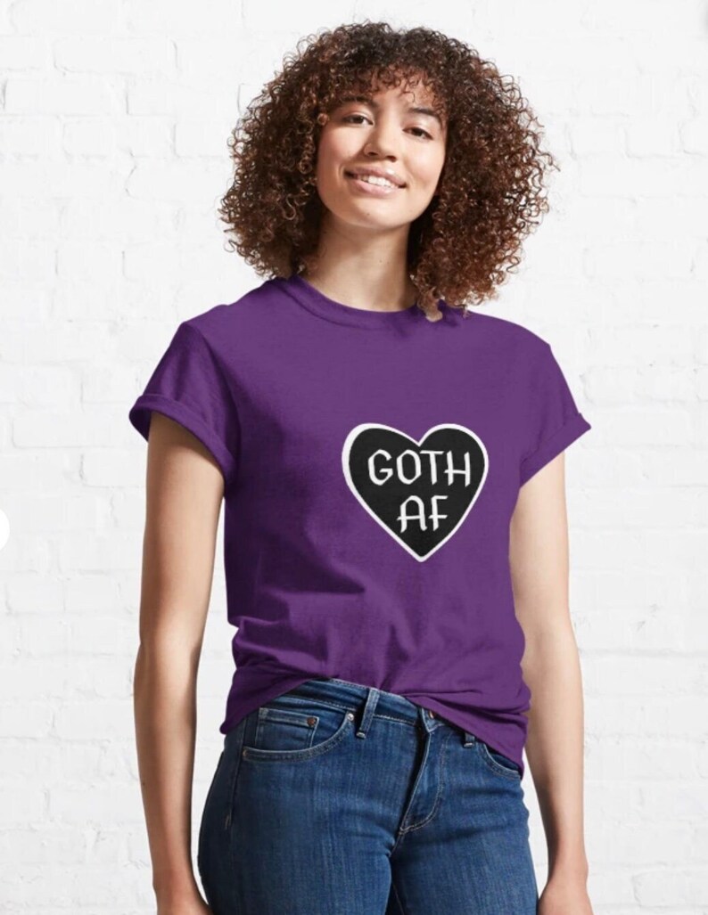 Goth AF Classic T-Shirt Unisex image 1