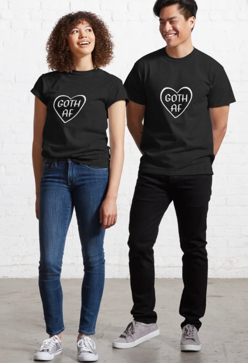 Goth AF Classic T-Shirt Unisex image 3