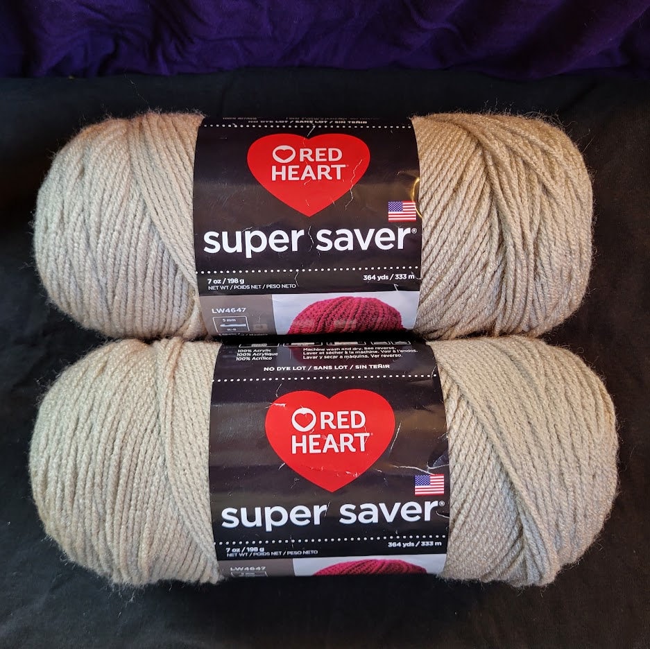 Red Heart With Love Sandbar Stripe Yarn - 3 Pack of 141g/5oz - Acrylic - 4  Medium (Worsted) - 370 Yards - Knitting/Crochet