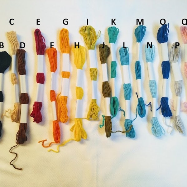 Single skeins of embroidery floss/thred