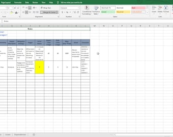 Administrador de proyectos simple: plantilla de registro RAID de seguimiento de proyectos