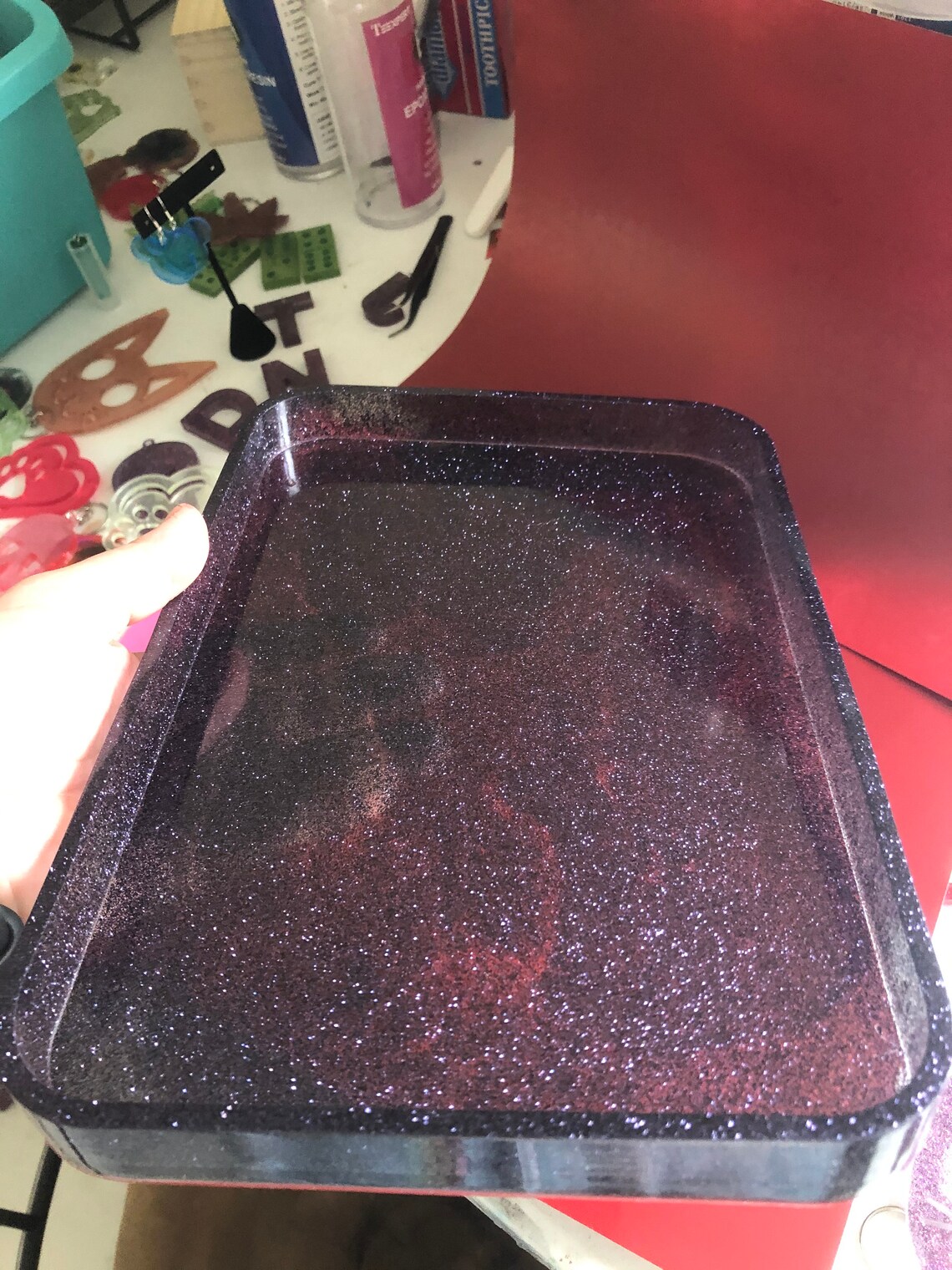 Epoxy Resin Rolling or Storage Tray Etsy