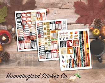 Autumn Budget Planner Pack – Vertical Planner Kit - Erin Condren - Happy Planner – Digital Download - Silhouette Cut Files - Money - Budget