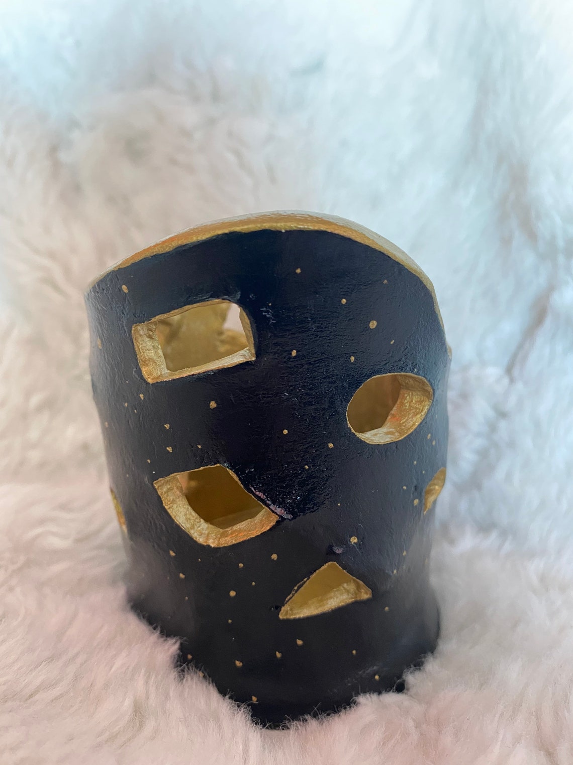 Air dry clay candle holder Etsy