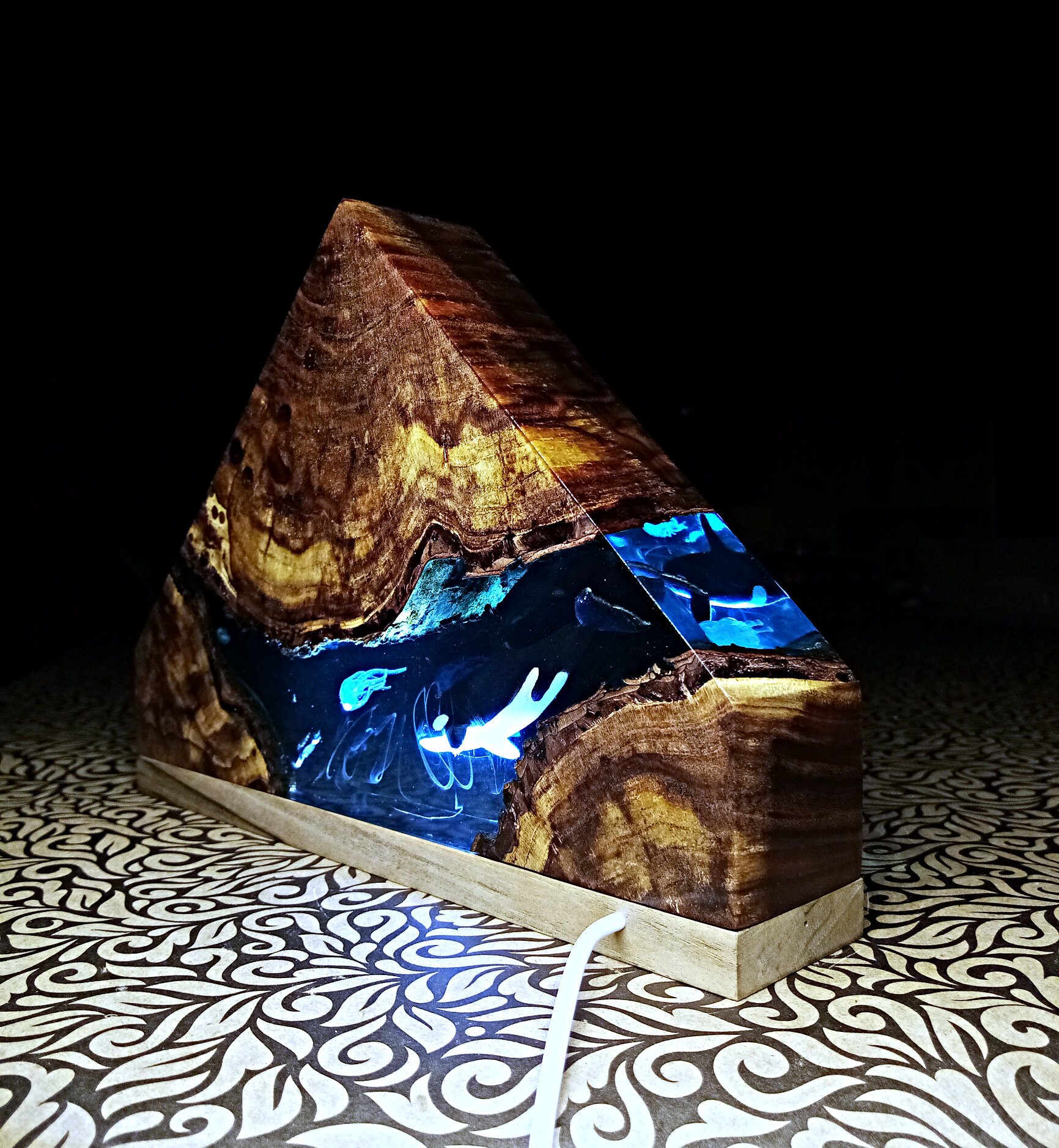 Resin Scuba Divers Lamp Epoxy Resin Lamp Resin Lamp Resin Etsy