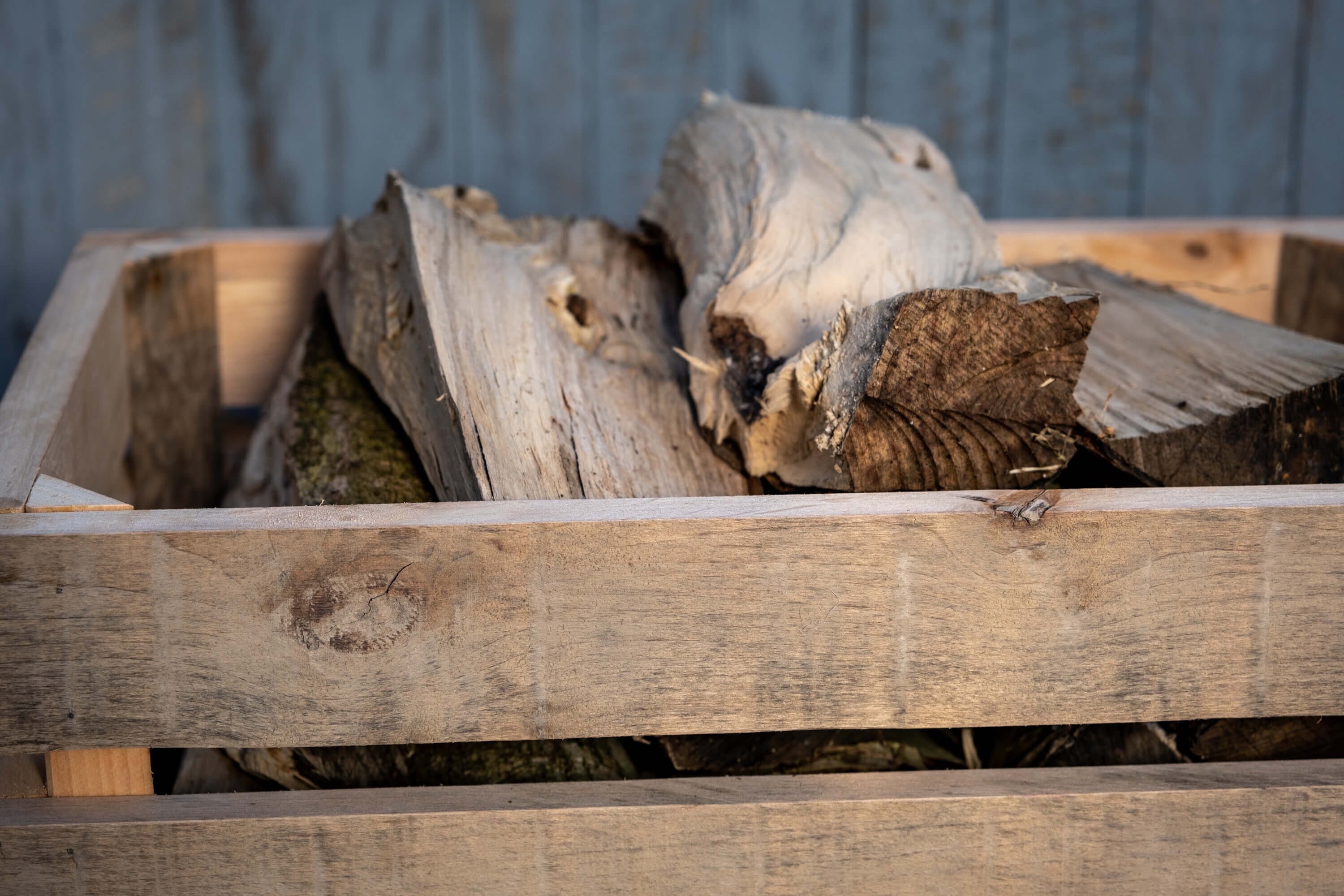 Caja de almacenamiento de madera reciclada Caja de | Etsy