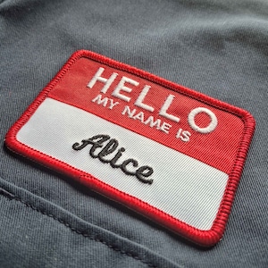 Hello My Name Is - Custom Patch