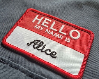 Hola, mi nombre es - Parche personalizado
