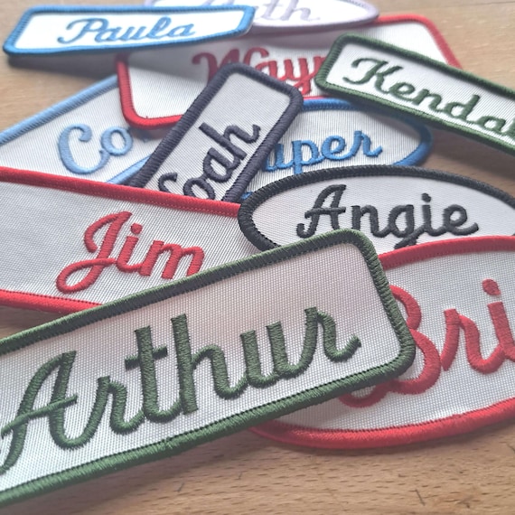 Custom Name Tag Patch. For your uniform, jacket, backpack or dog harness