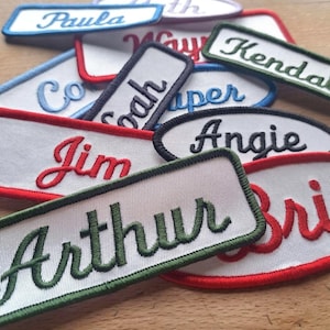 Custom Name Patches – Durable, Vintage-Inspired Embroidered Patches