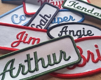 Custom Name Patches – Durable, Vintage-Inspired Embroidered Patches