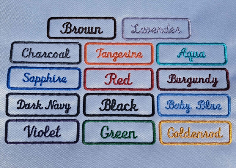 Custom Vintagestyled Ironon Name Tag Patch. for Your Etsy Canada