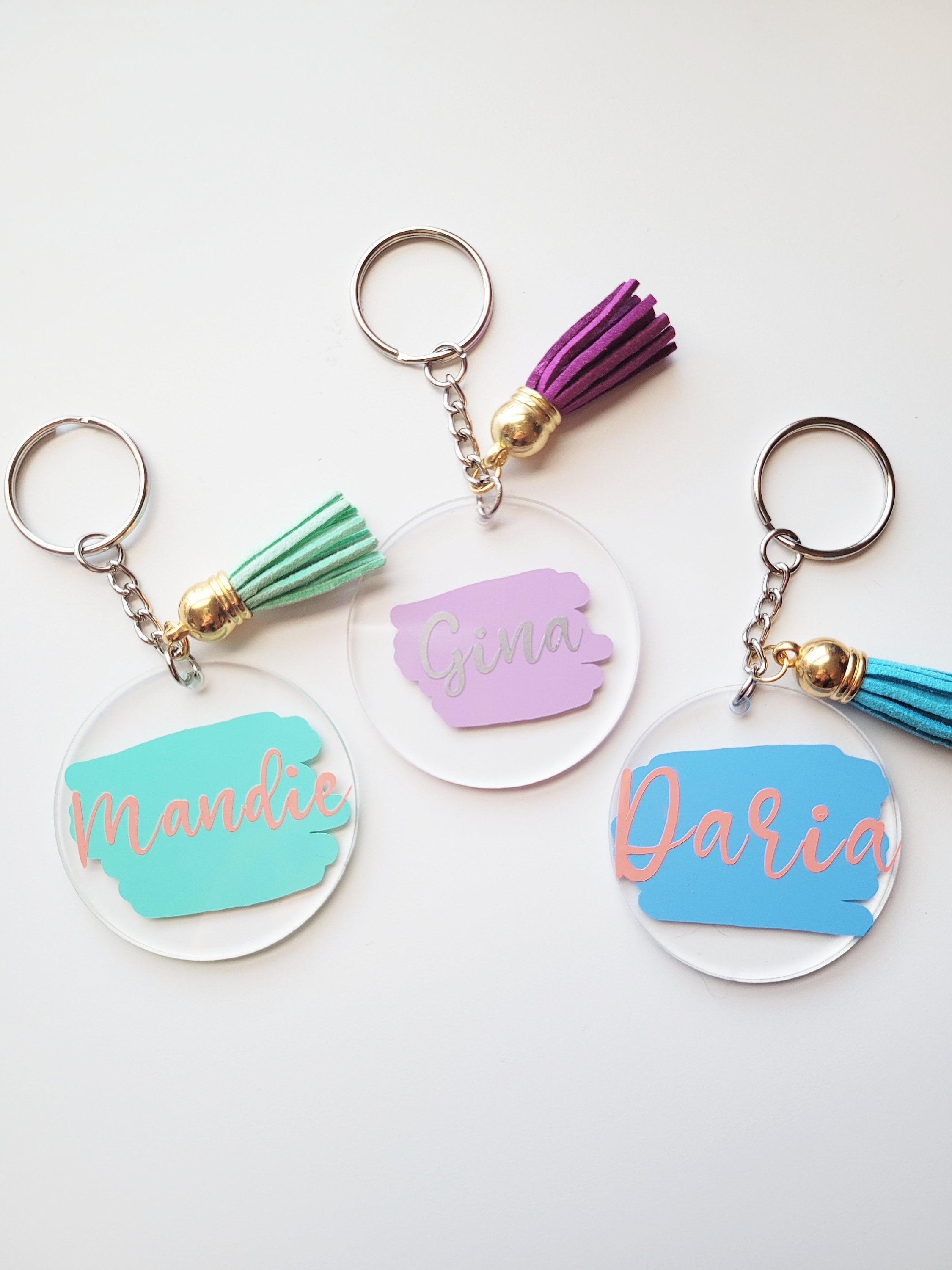 Custom Acrylic Keychain Personalized Keychain Keychain Etsy
