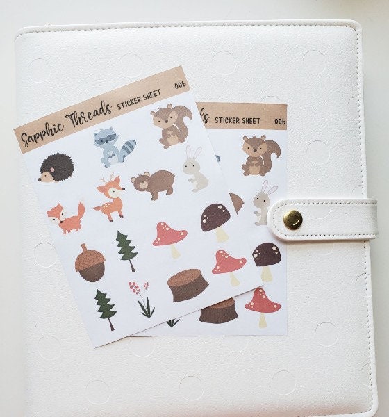 sticker sheet pack aesthetic sticker sheet for planner etsy