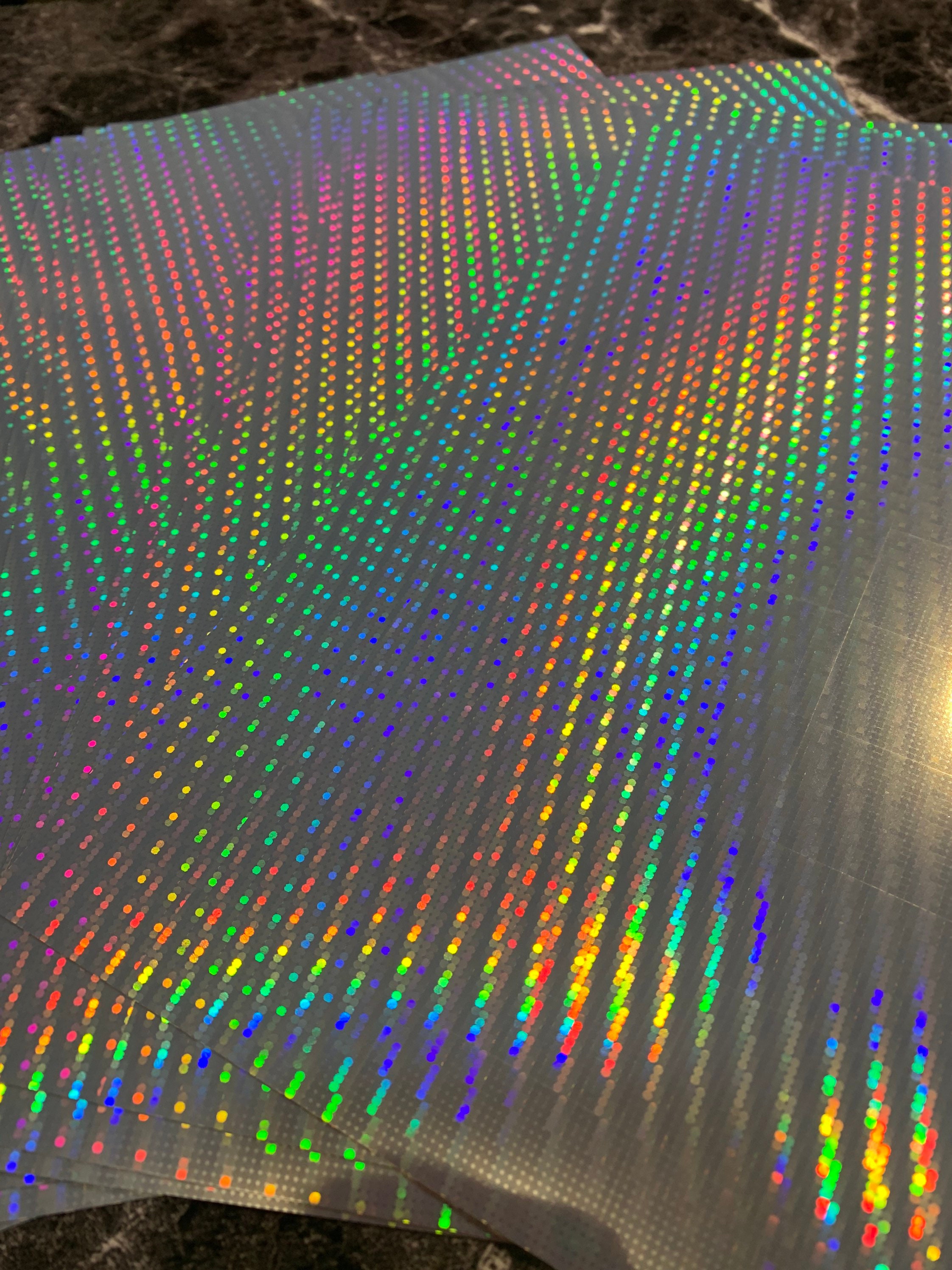 Sample holographic and clear Printable Vinyl Sticker Paper for | Etsy