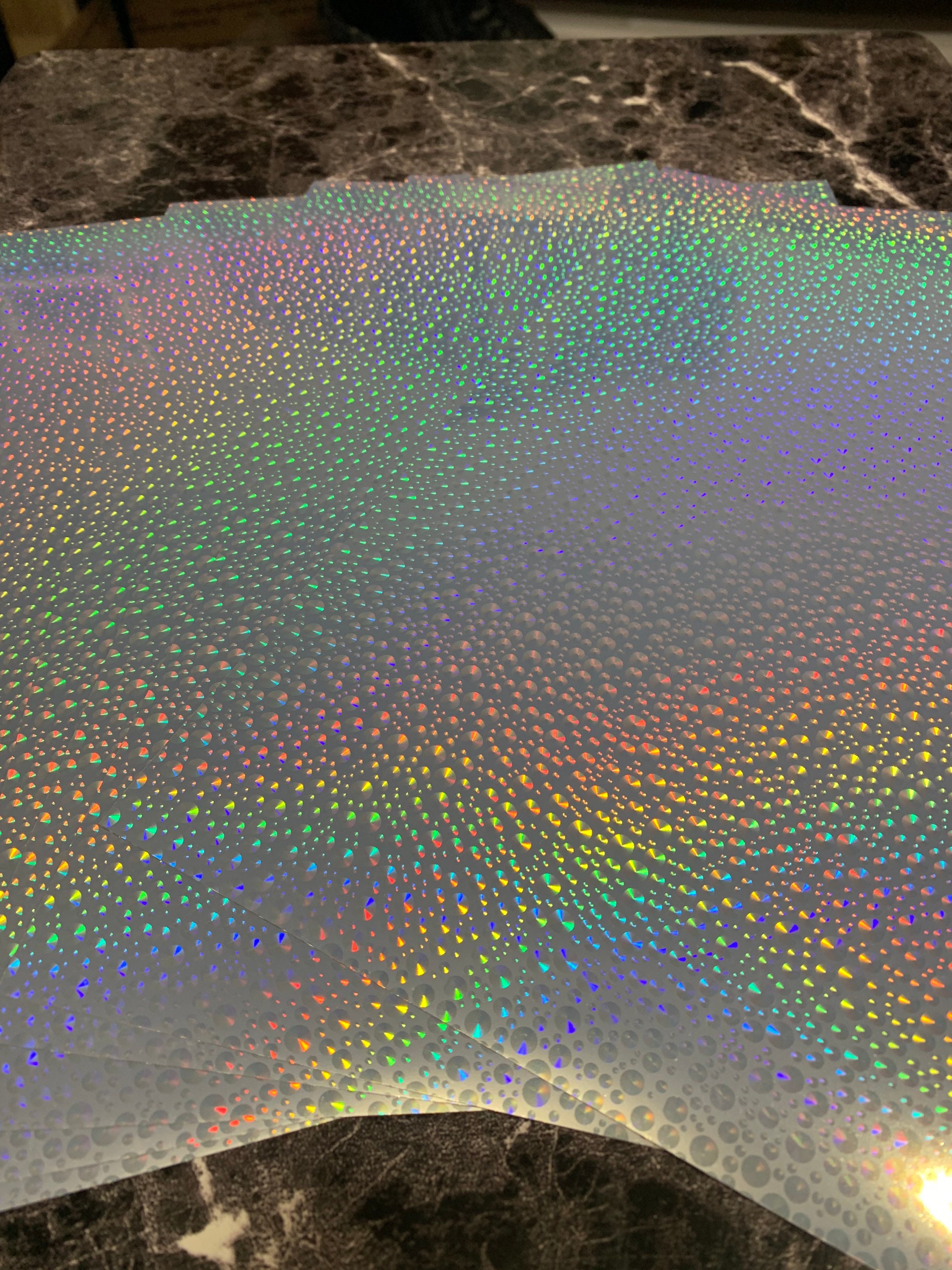 10 sheets printable vinyl sticker paper for inkjet holographic etsy